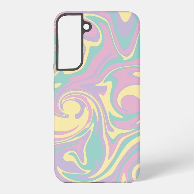 Spill - Pastel Pink, Yellow, Purple and Green  Samsung Galaxy Case (Back)