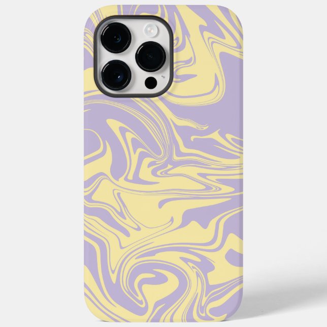 Spill - Pastel Yellow and Purple Case-Mate iPhone Case (Back)