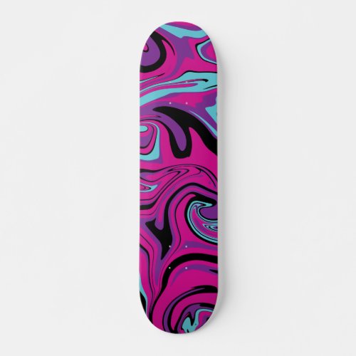 Spill _ Pink Purple Blue and Black Skateboard