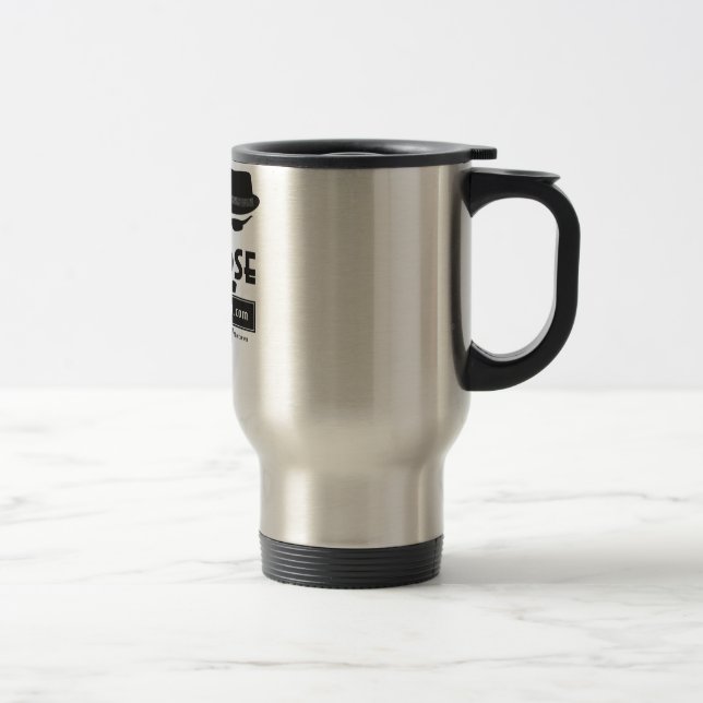 Spill-proof Stainless Steel Travel Mug (Right)