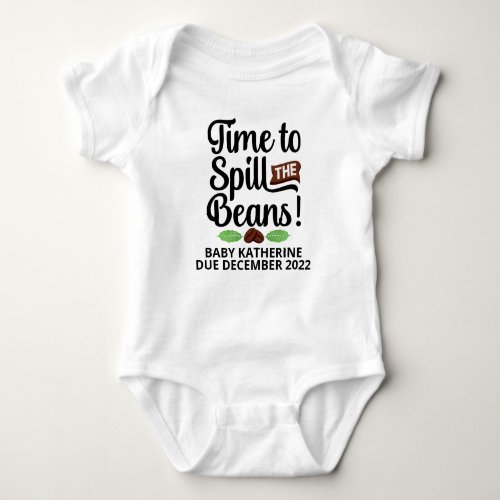 Spill the Beans Coffee Lover Baby Bodysuit