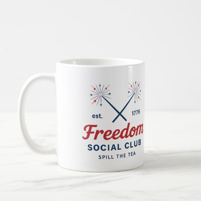 Spill the Tea Fourth of July Mug  (Left)