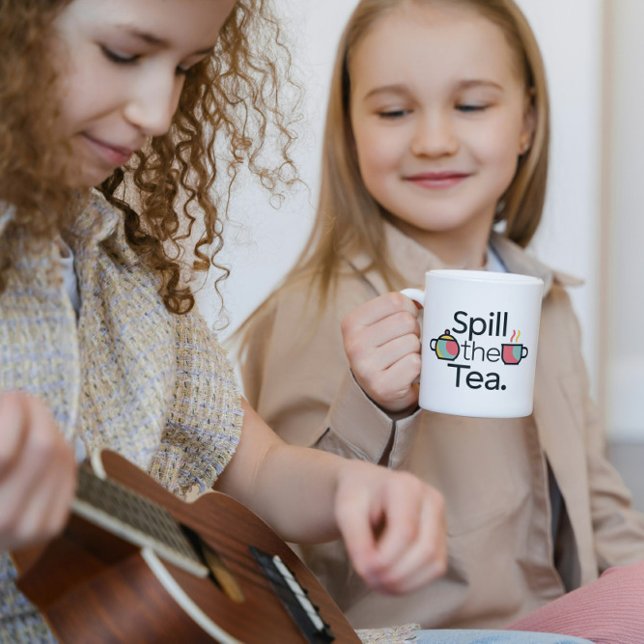 Spill the Tea Funny Coffee Mug (Spill the Tea Funny Coffee Mug)