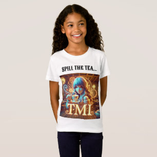 Spill the Tea Funny T-Shirt Design.