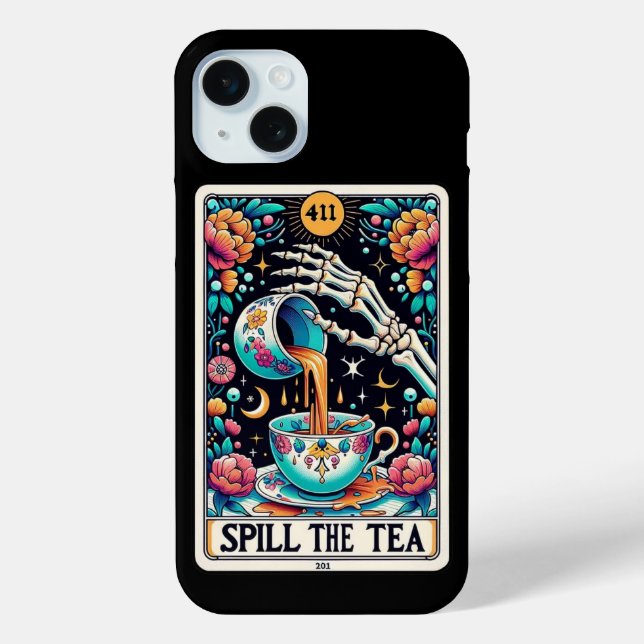 Spill The Tea Tarot Card Collection Case-Mate iPhone Case (Back)