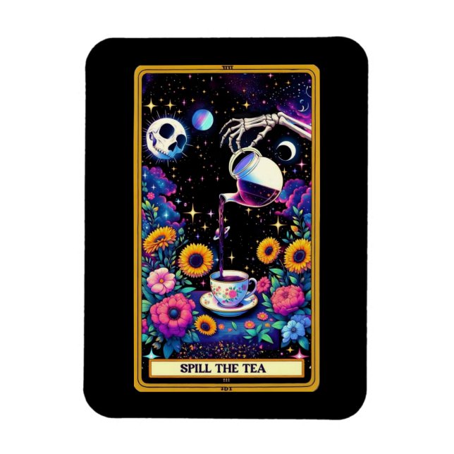 Spill the Tea Tarot Card Magnet (Vertical)