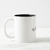 spill the tea Two-Tone coffee mug (Left)