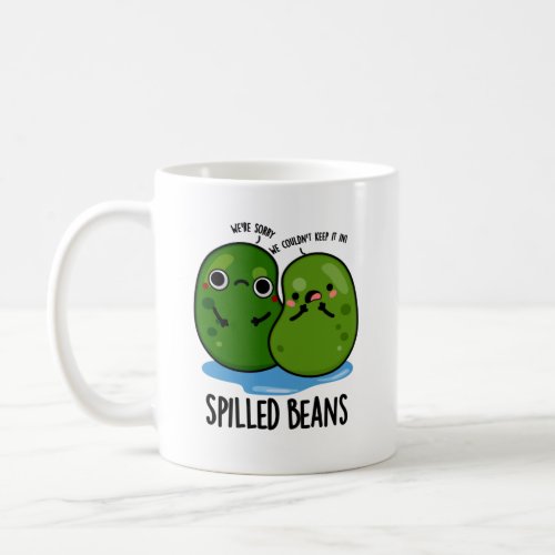 Spilled Beans Funny Veggie Bean Pun Coffee Mug
