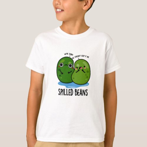 Spilled Beans Funny Veggie Bean Pun T_Shirt