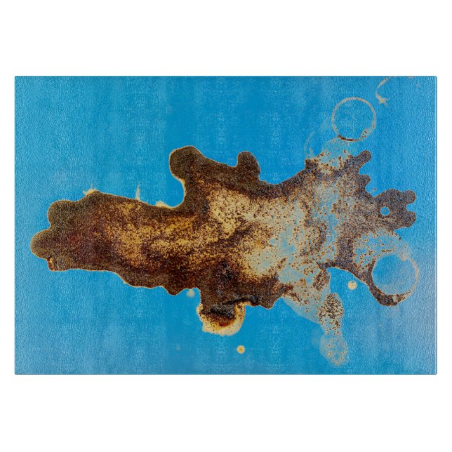 Spilled Coffee Cutting Board (Front)