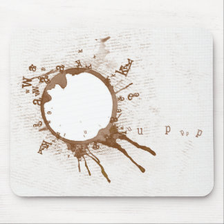 Spilled coffee Mousepad