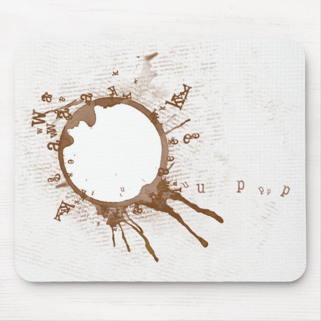 Spilled coffee Mousepad (Front)