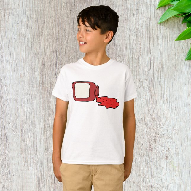 Spilled Jam Cute Red Jelly Jar  T-Shirt (Creator Uploaded)
