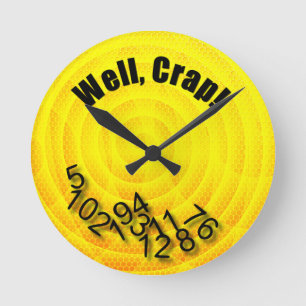 Spilled Numbers Round Clock