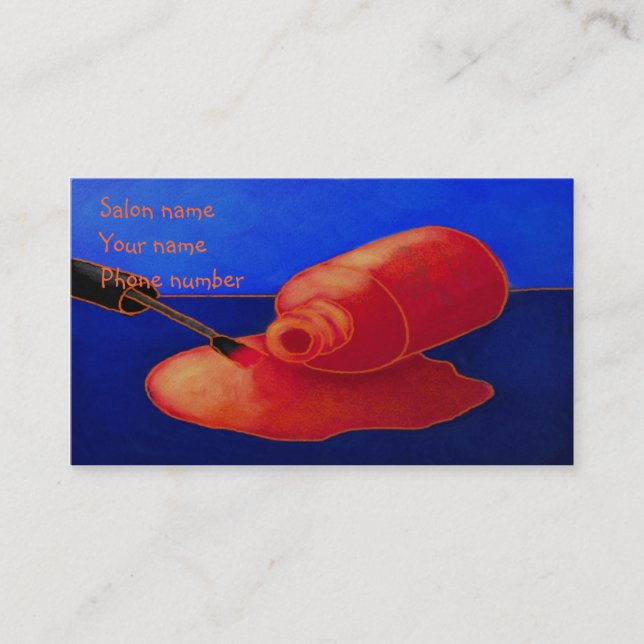 Spilled Polish Appointment Card (Front)