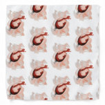 Spilled Red Wine Glass – Elegant and Expressive Wa Bandana