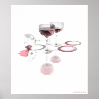 Spilled Wine Poster