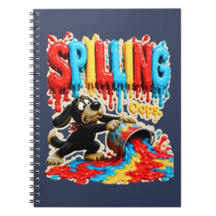 Spilling It Happens Funny T-Shirt Notebook