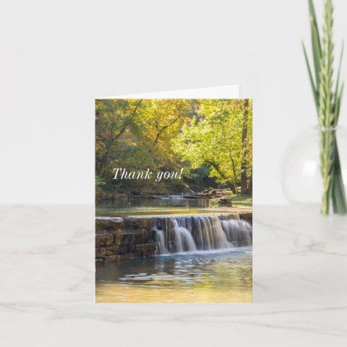 Spilling Over The Road Thank You Card