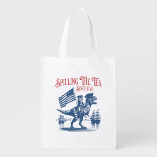 Spilling The Tea Since 1773 Cute Quote Grocery Bag
