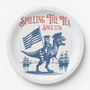 Spilling The Tea Since 1773 Cute Quote Paper Plates