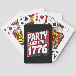 Spilling The Tea Since 1773 Funny American History Poker Cards