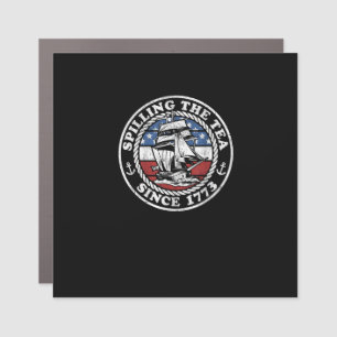 Spilling The Tea Since 1773 Funny US History Teach Car Magnet