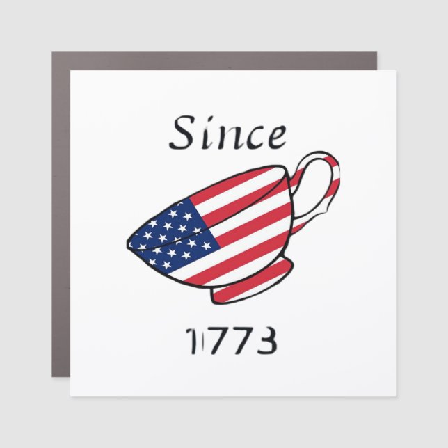 Spilling The Tea Since 1773 Oversized Car Magnet (Front)