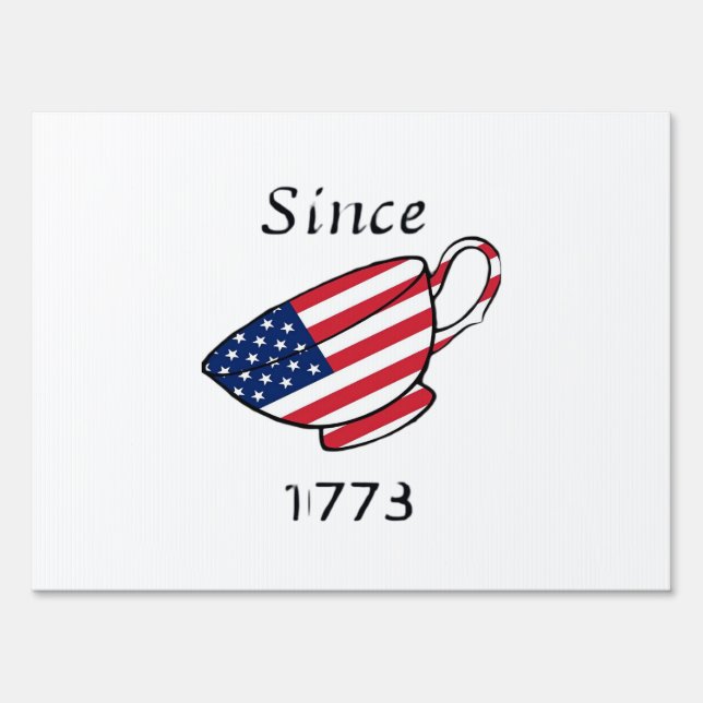 Spilling The Tea Since 1773 Oversized Sign (Front)