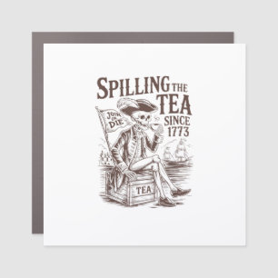 Spilling The Tea Since 1773 Patriotic American 4Th Car Magnet