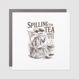 Spilling The Tea Since 1773 Patriotic American 4Th Car Magnet