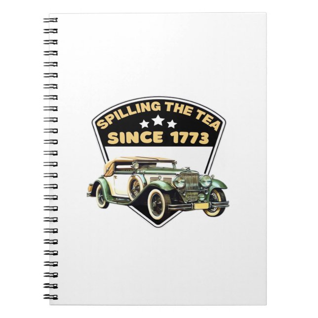 Spilling The Tea Since 1773 Premium Notebook (Front)