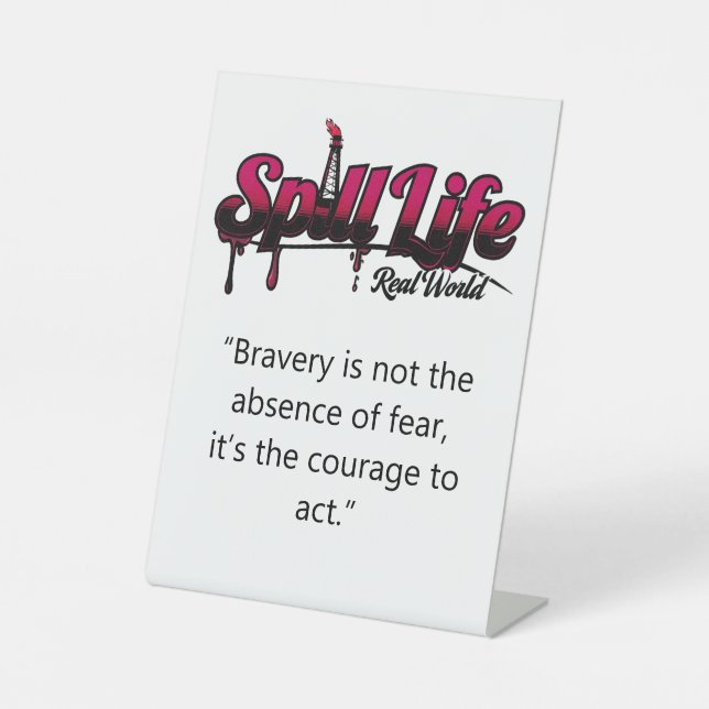 SpillLife Display Pedestal  Pedestal Sign (Front)