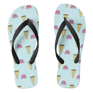 Spilt Ice Cream Flip Flops