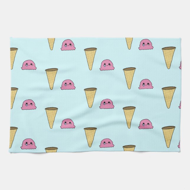 Spilt Ice Cream Kitchen Towel (Horizontal)