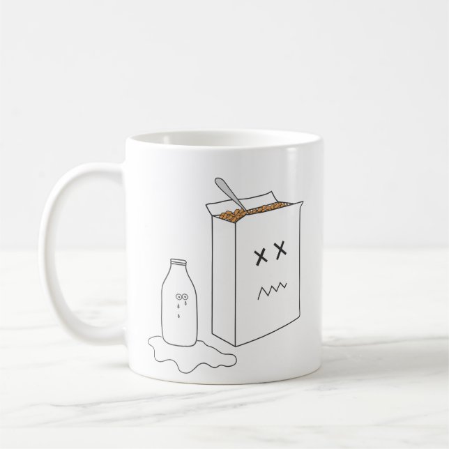 spilt milk coffee mug (Left)