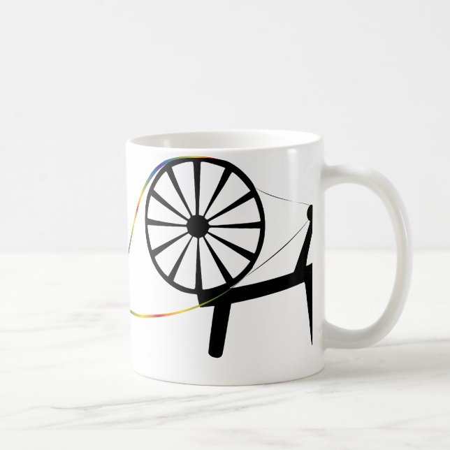 Spin a Fiber Rainbow Personalized Mug (Right)
