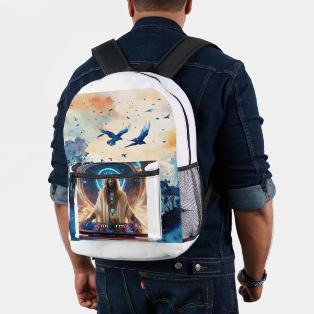  "Spin and Style: DJ Beats Design bag" Printed Backpack (Insitu (Model))
