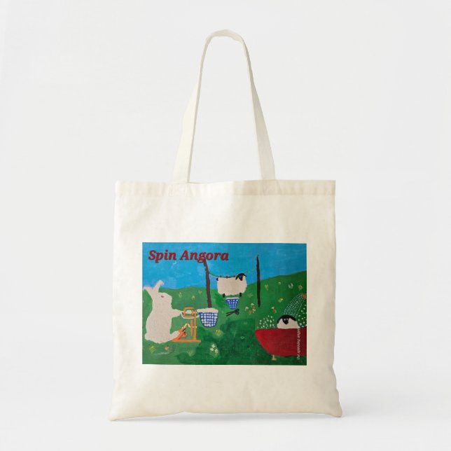 Spin Angora Tote/Yarn Bag (Front)