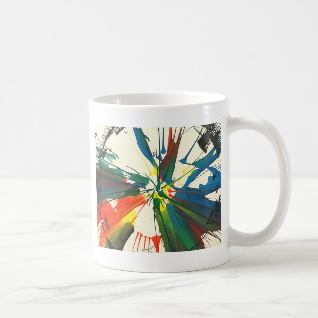 Spin-Art 1974. My very first work artwork Coffee Mug (Right)