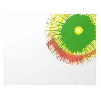 Spin Art Notepad by buyfranklinsart at Zazzle