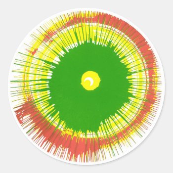 Spin Art Stickers by buyfranklinsart at Zazzle