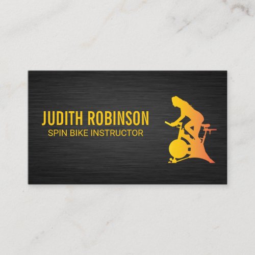 Spin Bike Instructor Business Card