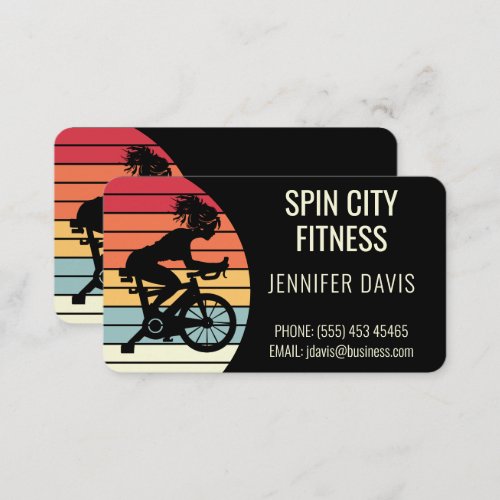 Spin Bike Instructor  Business Card