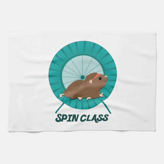 Spin Class Kitchen Towel (Horizontal)