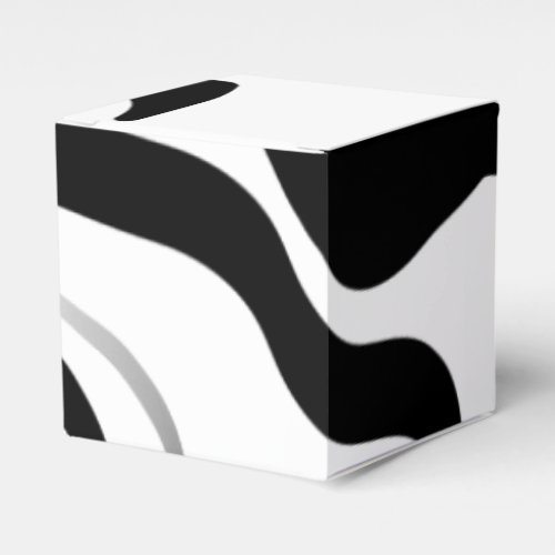 Spin Cycle Abstract Black  White Favor Boxes