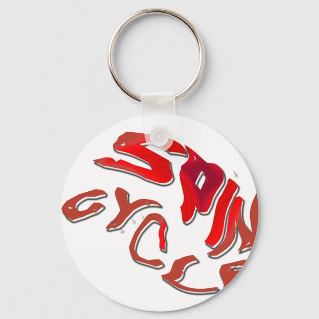 Spin Cycle Keychain (Front)