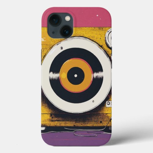 Spin  Groove Elevate Your iPhone with DJ_Inspir iPhone 13 Case