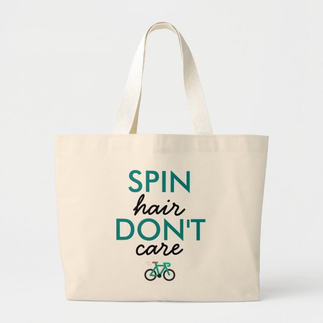 Spin Hair Don't Care Tote Bag (Front)