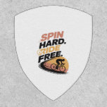 Spin Hard Ride Free Bicycling T-shirt Patch